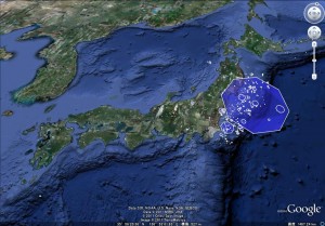 東北地方太平洋沖地震のマッピング